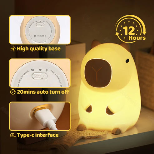 Capybara Kids Night Light