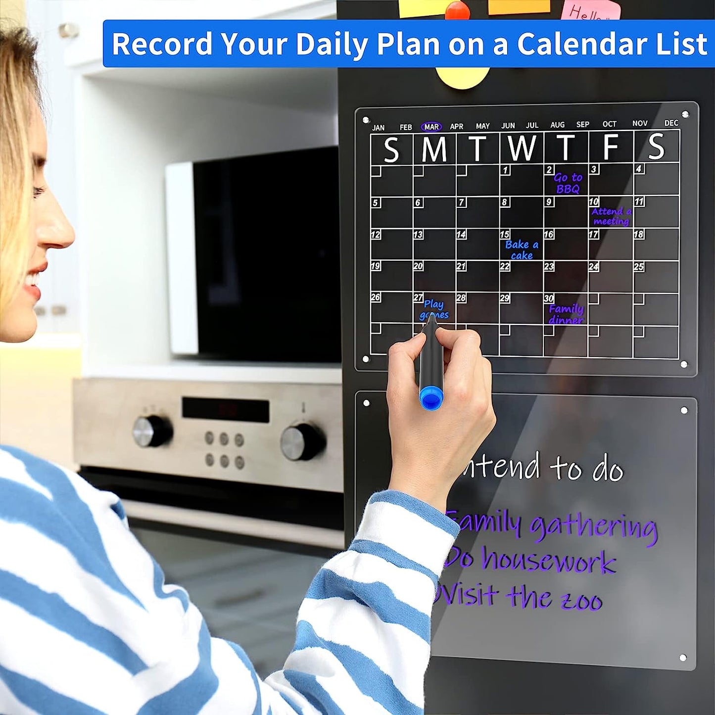 Magnetic Fridge Calendar