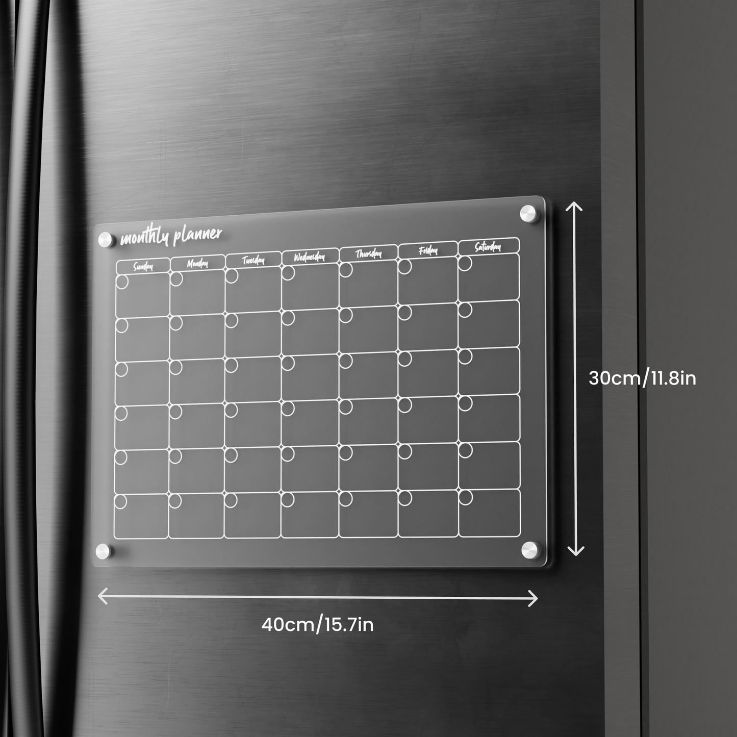 Magnetic Fridge Calendar
