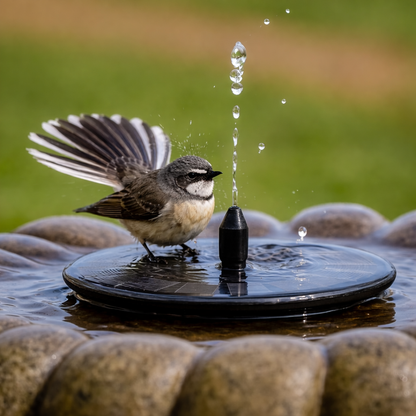 Sun-Powered Outdoor Water Fountain