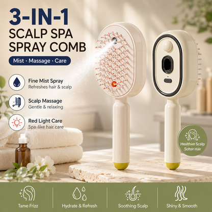 Mist & Massage Hair Brush