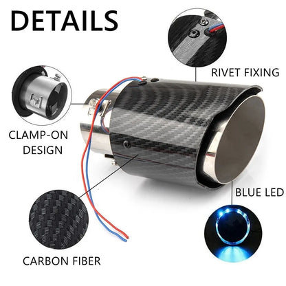 LED Exhaust Flame Pipe