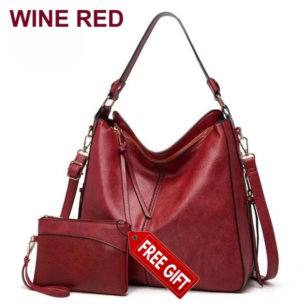 Elegant Vegan Leather Hobo Bag