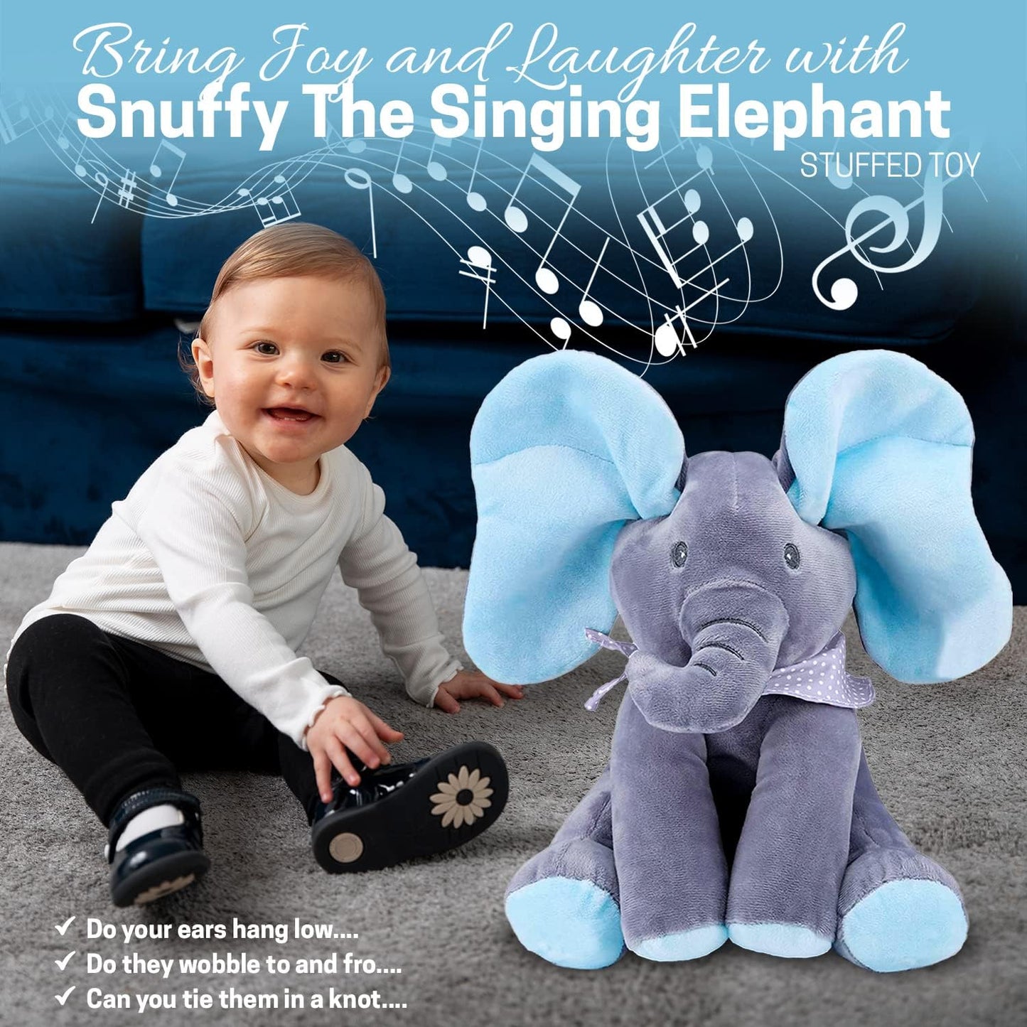 Snuffy Peekaboo Elephant Toy