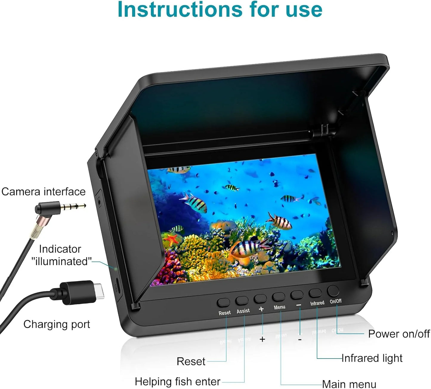 Handheld Fish Finder with Camera